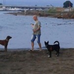 Romina e Pablo in spiaggia